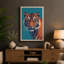 Tiger's Gaze Modern - Wrapped Canvas-12401298-12401300