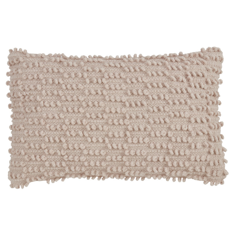 Theo Cotton Throw Pillow, Rose
