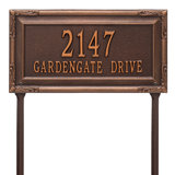 Gardengate Personalized Grande 2-Line Lawn Address Sign
