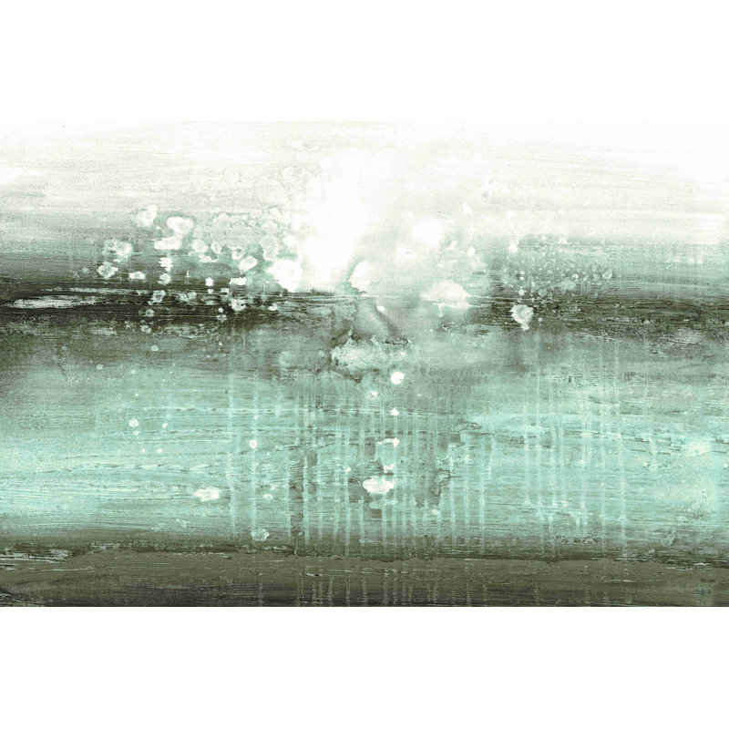 «Calming Blues» - peinture sur toile tendue, H 8 po x l 12 po