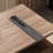 Luxury Walnut Finish Oval Desk With Storage Cabinet PC Space And Wireless Charging
