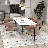 Mccolister Upholstered Dining Chair With Padded Seat And Open Back Design Powder-Coated Iron Frame Mccolister Collection-851444190-851444179