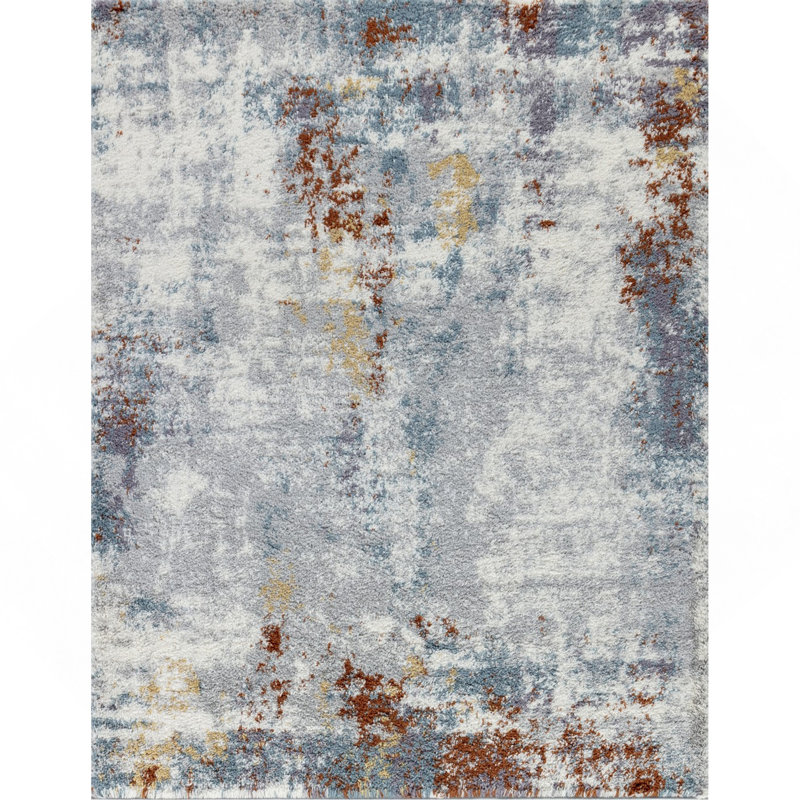 Multi Shaggy Area Rug, Rectangle 7'10" x 9'10"