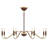  Abeline 8-Light Chandelier in Warm Brass