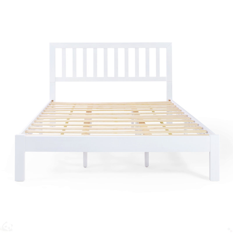 Grand lit plateforme stella, Blanc