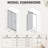 44 - 48 in. W x 71 in. H Pivot Semi-Frameless Sliding Shower Door with SGCC Tempered Glass-108624634-123398576