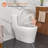 Lordear 1.6 Gallons GPF Elongated Comfort Height Floor Mounted Kit (Seat Included)