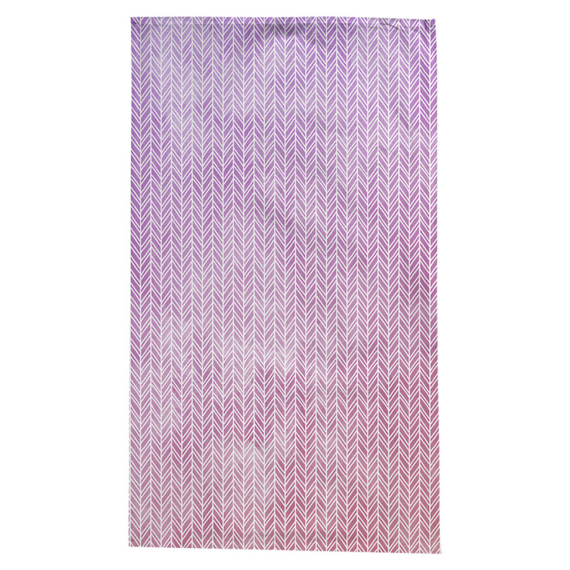 Nappe à motif chevrons Leffel, Rouge / Mauve