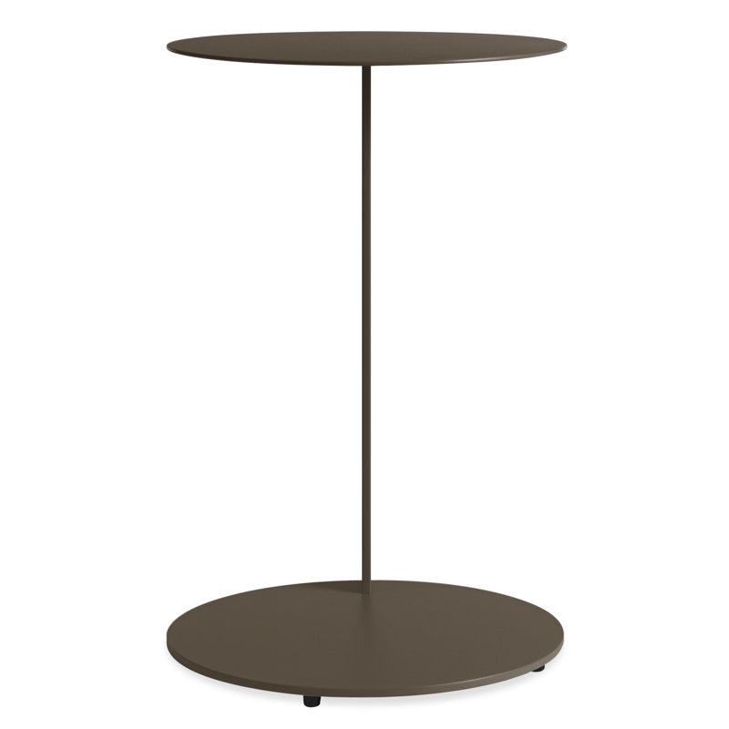 Note End Table, Dark Olive, 21.8" H x 16" W x 16" D