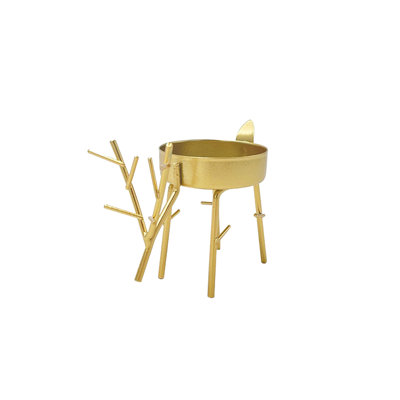 Porte-bougies de Noël Petits porte-bougies en forme de cerf Bougeoirs en fer Décoration de table de fête