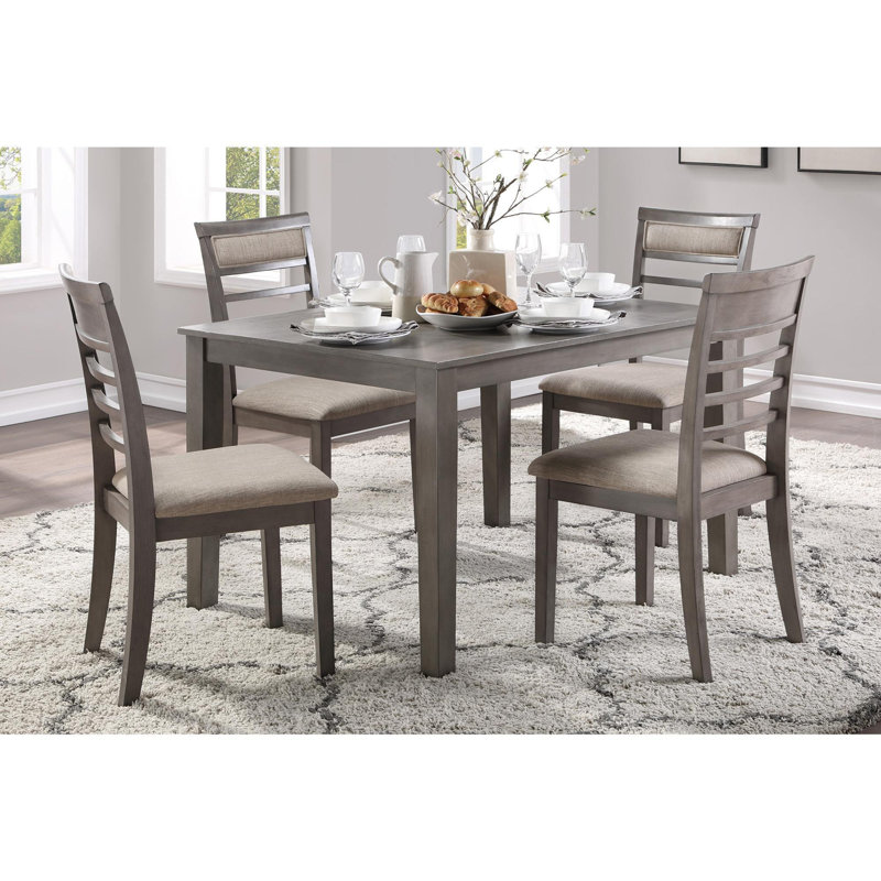 Ensemble de table de salle à manger 5 pièces et 4 chaises d'appoint