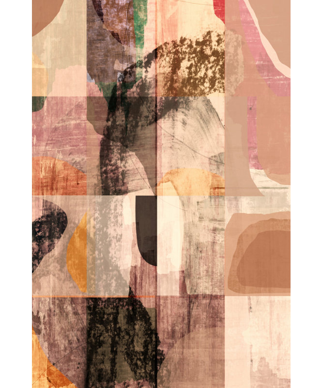 Organic Grid by Cartissi — Abstract Wall Art, 12 × 18, Brown, Framed Print