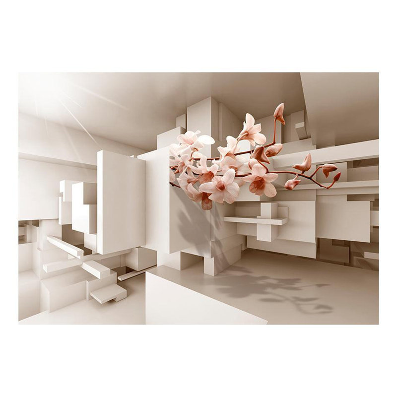Murale Chontelle Urban Botany, L 96 po x l 135 po, Beige clair