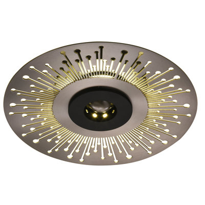Eclectic 1 Light LED Nickel Wall Sconce
