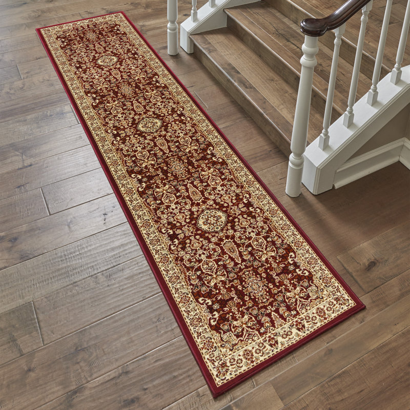 Tapis oriental floral Majestic, Tapis de couloir 2 pi 2 po x 8 pi