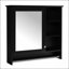 Armoire à miroir 30 po 2 en 1 avec tablette réglable, charnières à fermeture en douceur, panneau de fibres à densité moyenne de haute qualité pour le rangement de la salle de bain et de la chambre à coucher-215386048