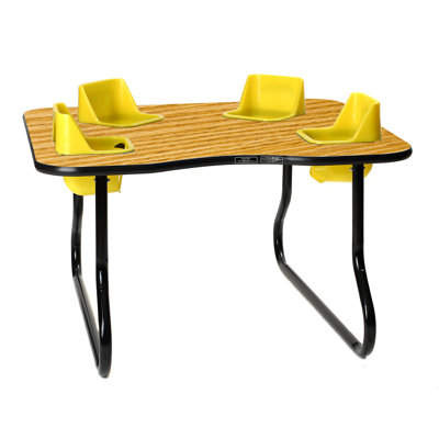 Laminate Adjustable Novelty 4 Students Activity Table & Chairs