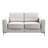 Gray Upholstered With Metal Legs And Square , 65.22"depth X 35.33"width 35.33"height Covering, Arms, Tapered Legs,