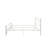 Full Size White Metal Bed Frame With Unique Flower System, Headboard Included, No Box Spring Needed Of Size, Easy Assembly, Fits 8 - Inch Mattress, Required-591663041