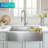 KRAUS Standart Pro Apron Front Farmhouse 16 Gauge Bowl Stainless Steel Kitchen Sink-98629471-98629469