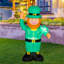 Présentoir lumineux gonflable avec lutin