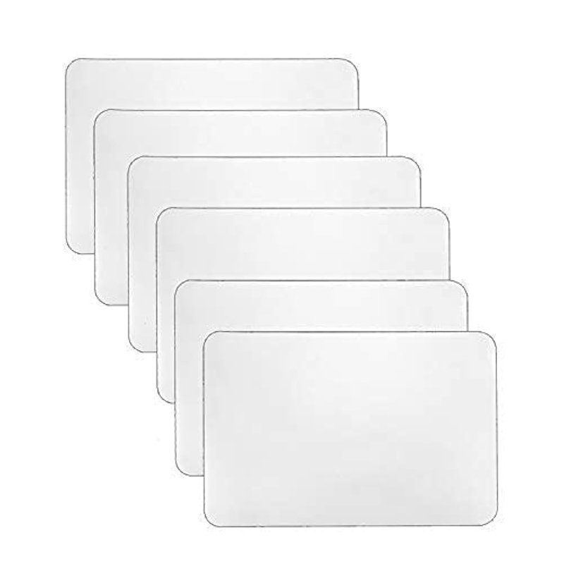 6 napperons en plastique, tapis de table lavables résistants à la chaleur