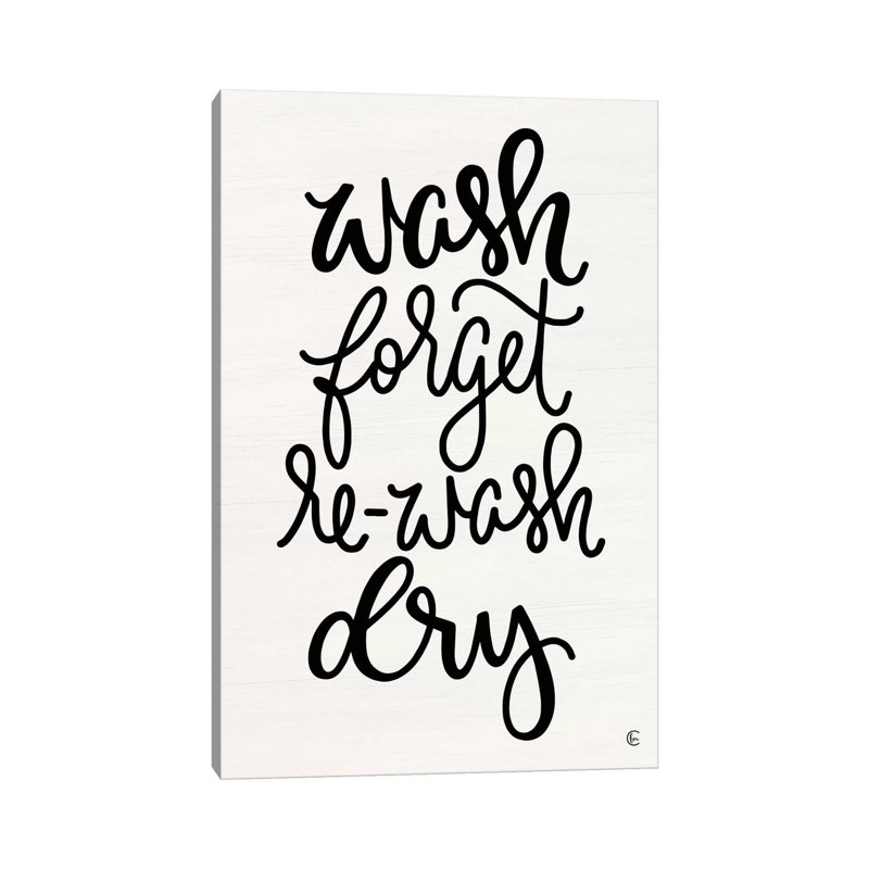Wash And Forget by Fearfully Made Creations - Wrapped Canvas Print, 20.32 cm H x 30.48 cm W