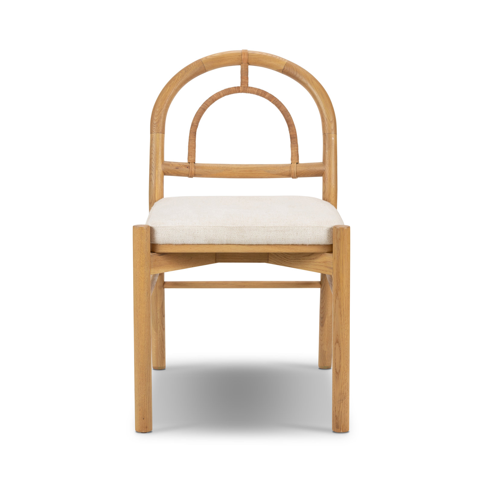 Faira Oak Dining Chair, Beige