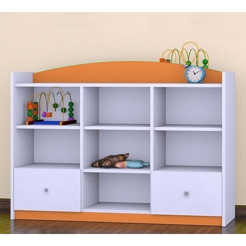 Dorothy 92 cm H X 129 cm W Kids Cube Bookcase, Orange