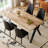 63" Wood Rectangle Dining Table Set-1460673210-1460950564