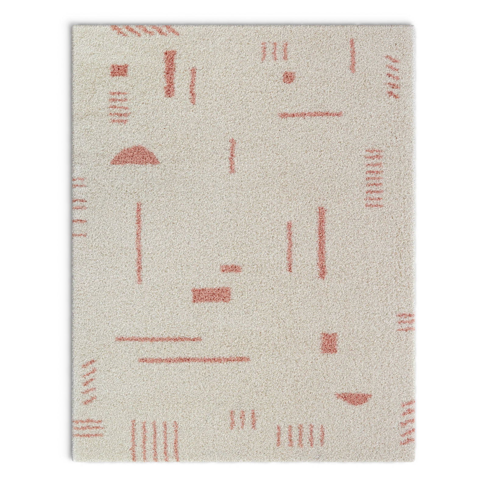Morin Geometric Shag Rug, Rectangle 8'9" x 12'