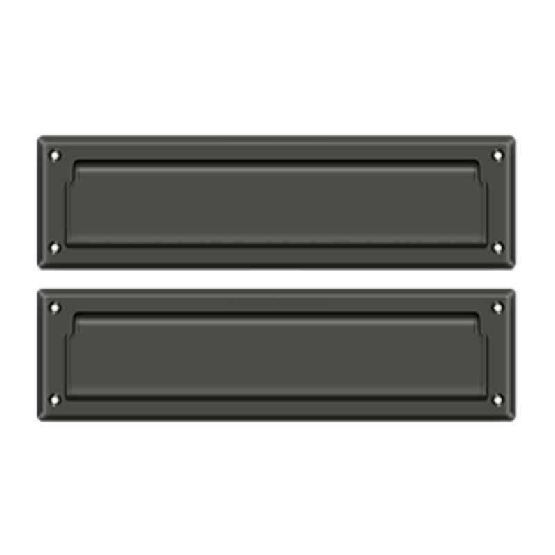 Deltana MS212U5 Mail Slot 13-1/8" with Interior Flap in Antique Brass, Oil-rubbed Bronze