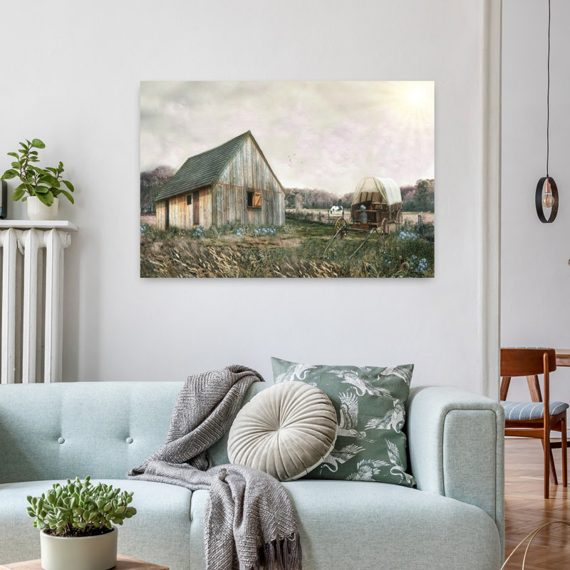 Art mural Homestead Haven, H 24 po x l 36 po