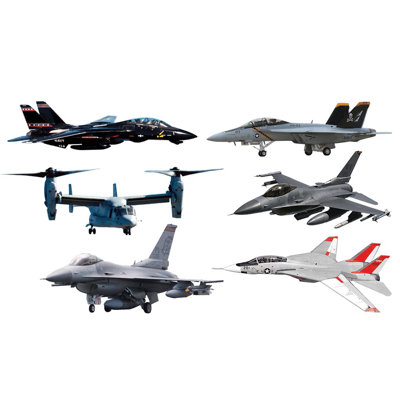 Décalcomanie murale multi-paquet i Military Aircraft