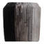 Repose-pieds de luxe avec bandes à motif patchwork - Repose-pieds repose-pieds pour la chambre à coucher, le vestibule ou les sièges supplémentaires - Pouf de décoration de maison moderne pour meubles de salon ou siège de meuble-lavabo - 18 po, noir