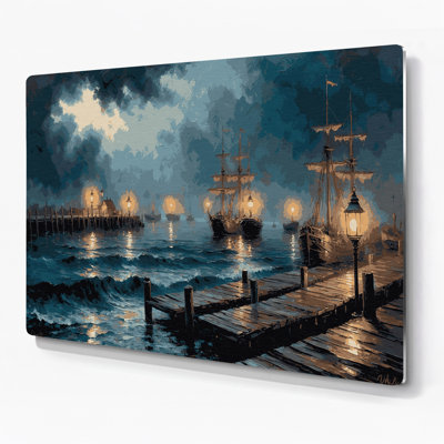 Art mural bleu nautique