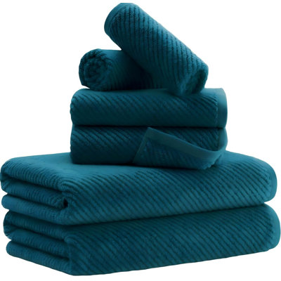 6-Piece Towel Set (Turquoise)