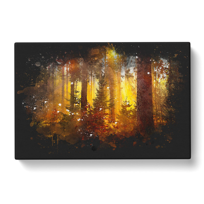 Mystery Forest - Wrapped Canvas Painting, 50cm H x 76cm W x 3cm D