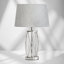 Alexarae 50cm Glass & Metal Table Lamp with linen shade-106543004-106543001