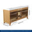 Meuble-lavabo double autoportant de 72 po avec comptoir en granit blanc Aura-1135900187-1135900186