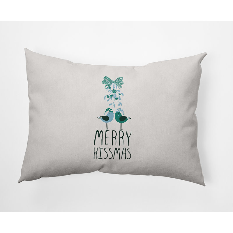 Jump For Joy Outdoor Reversible Throw Pillow, Christmas Green