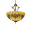 22" Wide Rose Bouquet Inverted Pendant