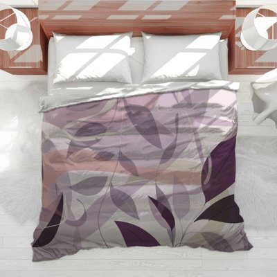 Floral Shapes Cool Microfiber Duvet Cover