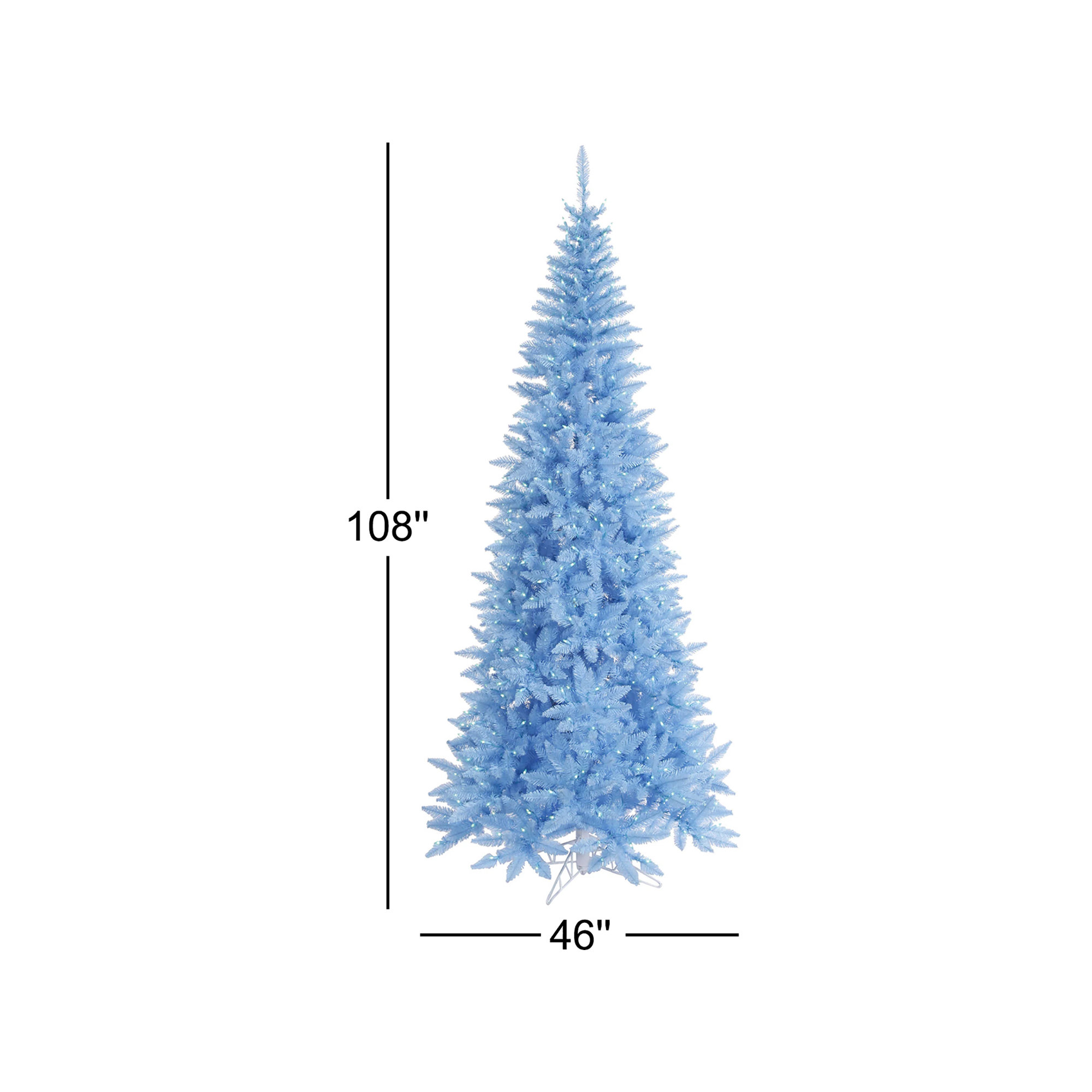 Sky Blue Fir Artificial Christmas Tree, 9' H