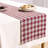 Morgan Check - 100% Pure Linen Table Runner-114726916-114726912