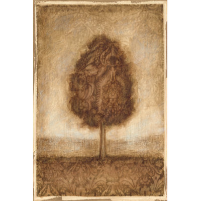 Patterned Maple II - Wrapped Canvas Print