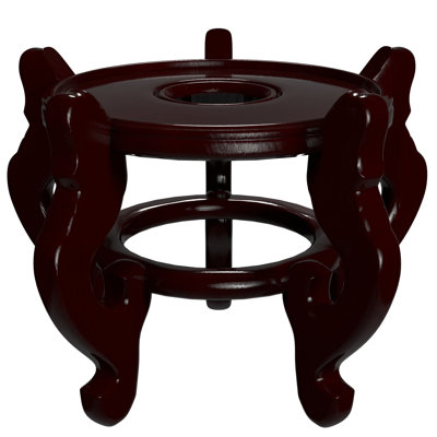 Support pour aquarium en bois de rose - diamètre de la base: 7,5 po