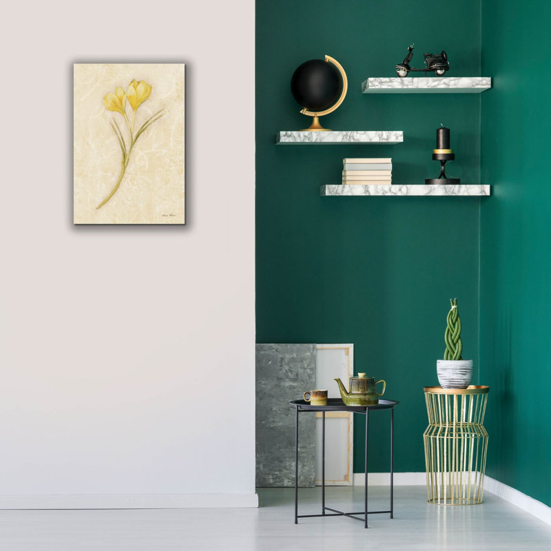 Art sur toile Red Barrel Studio® «Yellow Crocus Stem» par Cheri Blum, H 26 po x l 18 po x P 0,75 po
