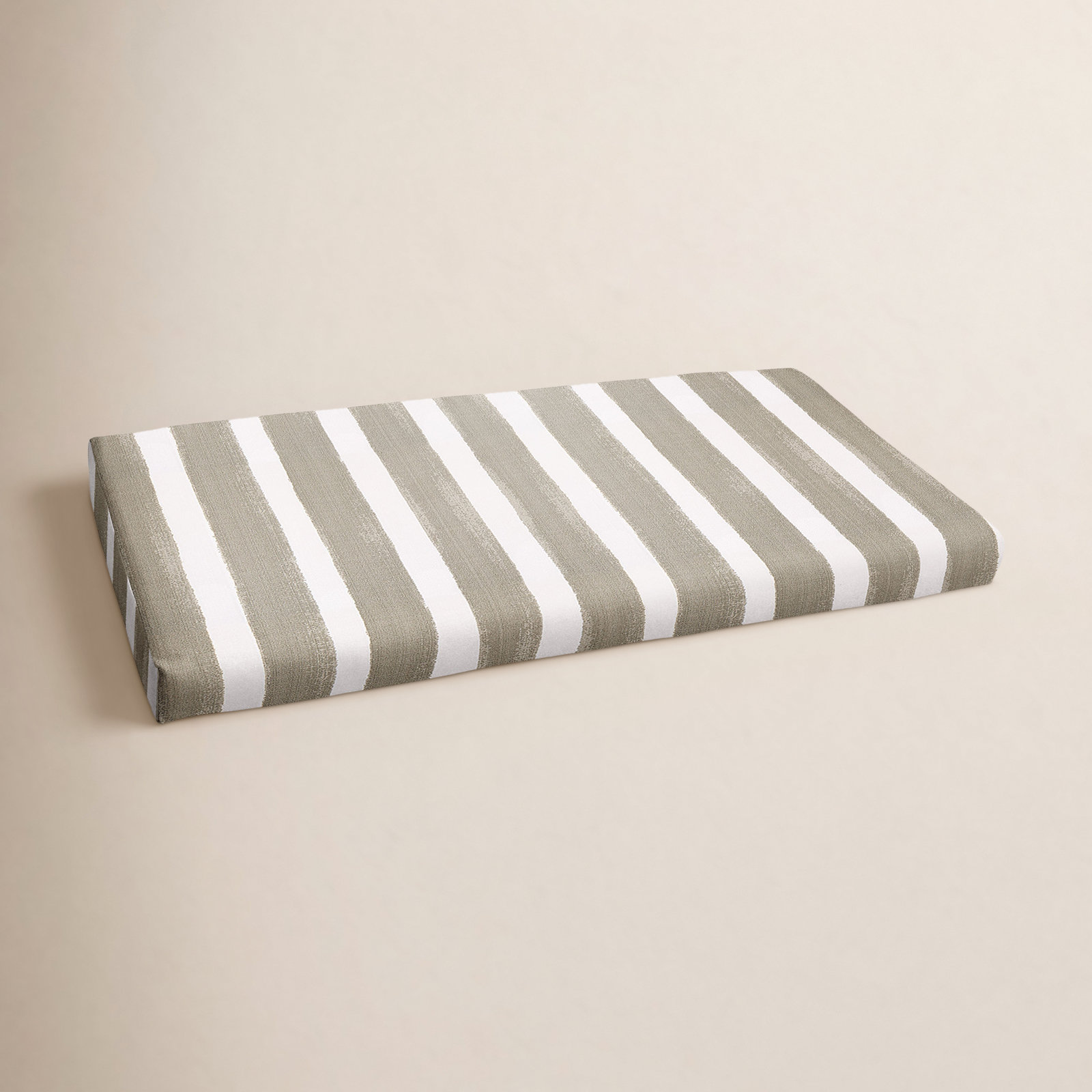 Gia Striped Indoor/Outdoor Bench Cushion, 48" W x 17" D