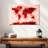 Aliaz World Map Paint Splashes Red-107850417